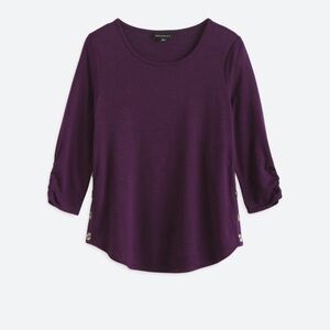 Fortune + Ivy, size large, dark purple sweater